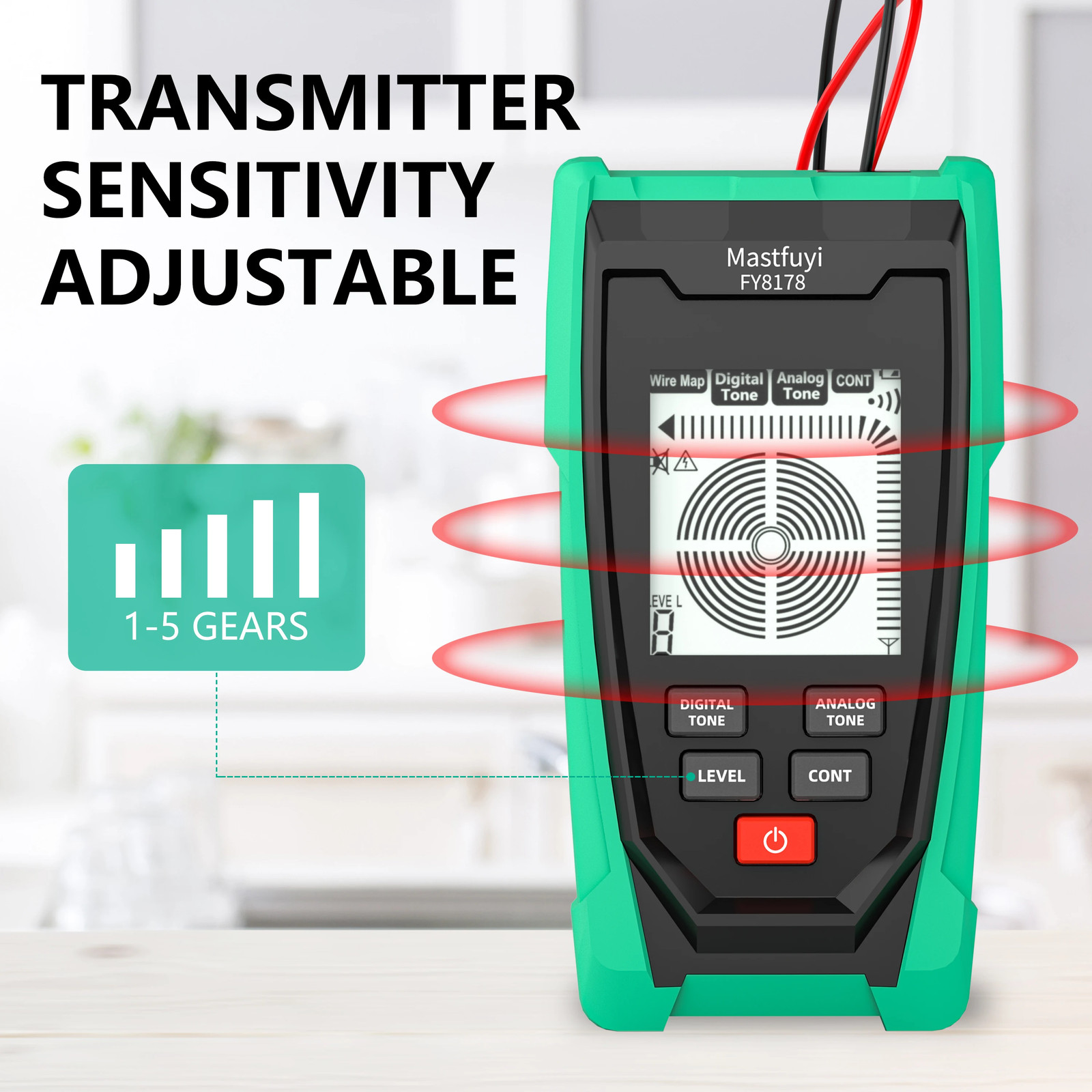 FY8178 Multifunctional Underground Cable Finder Wall Hidden Line Detector Digita