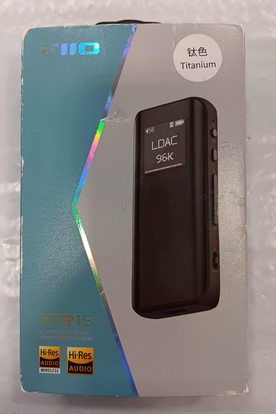 FiiO BTR15 Bluetooth DAC/Amp Titanium High-Res Audio MQA, Dual Output - Titanium