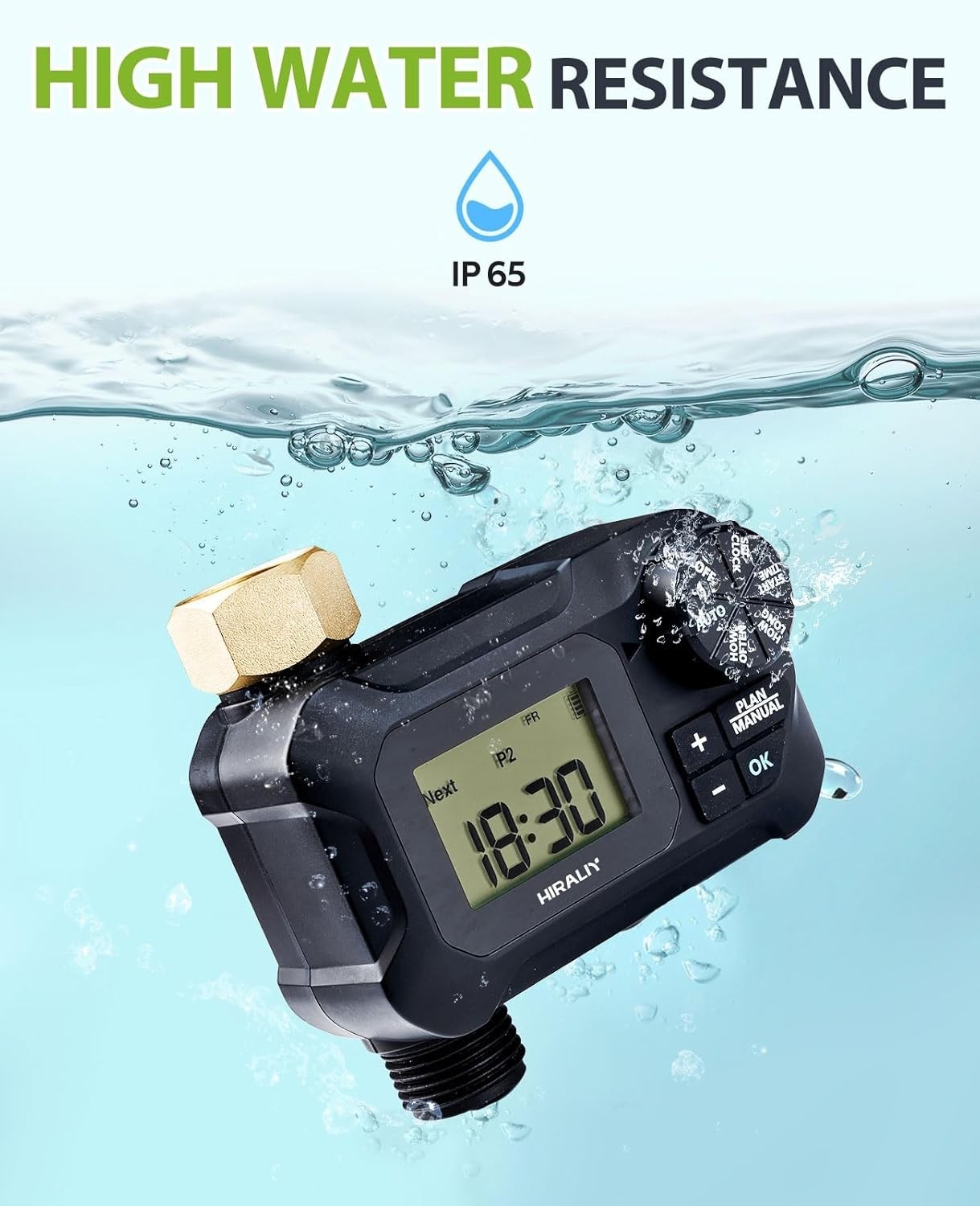 Water Timer for Garden Hose Programmable Outdoor Irrigation System Black