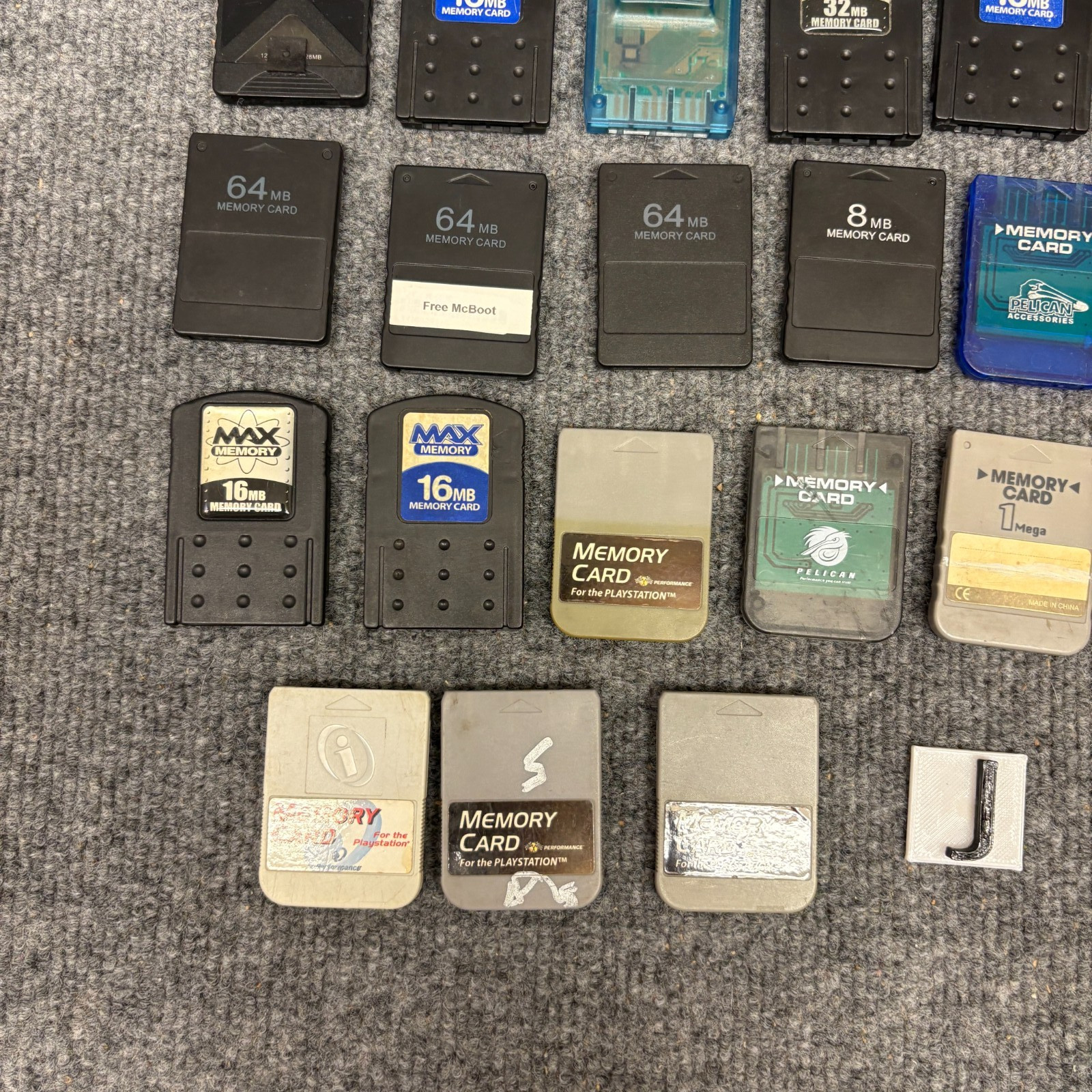 Huge Playstation 1 & 2 8MB Memory Cards Dongles PS1 & PS2 Lot Bundle UNTESTED