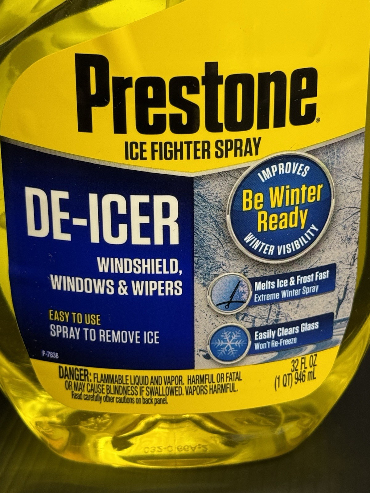 Prestone® Windshield Trigger De-Icer 32 oz