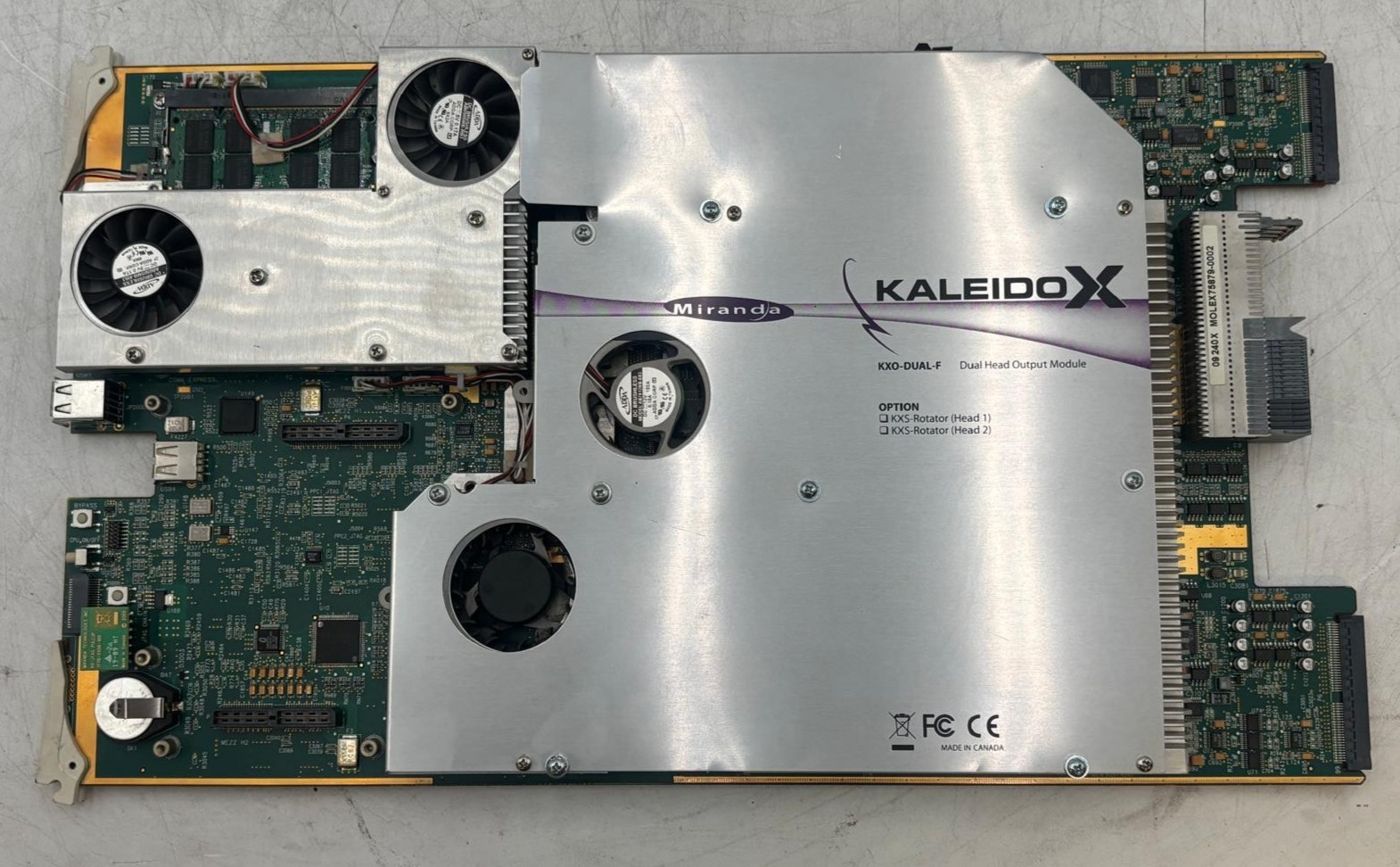 Miranda KaleidoX KXO-DUAL-3F Dual Head Output Module - As Is For Parts Only