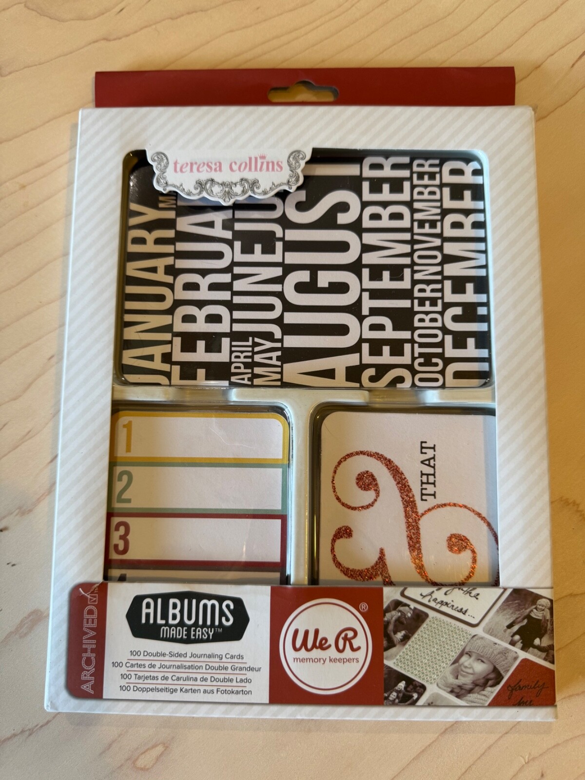Teresa Collins craft albums made easy, family theme journaling cards