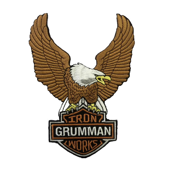 6"  NAVY GRUMMAN IRONWORKS EMBROIDERED PATCH