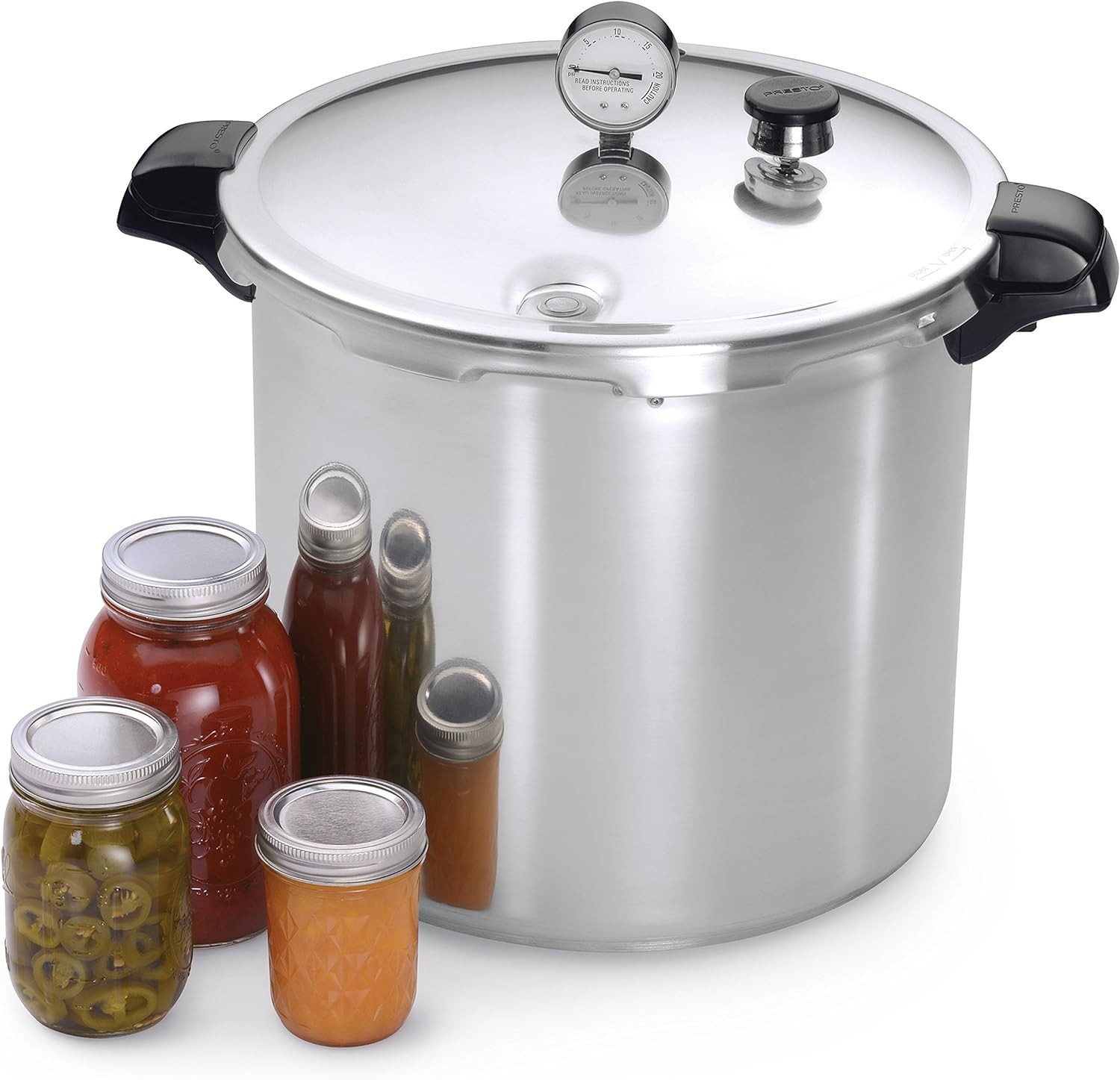 Pressure Canner and Cooker, 23 qt, Silver