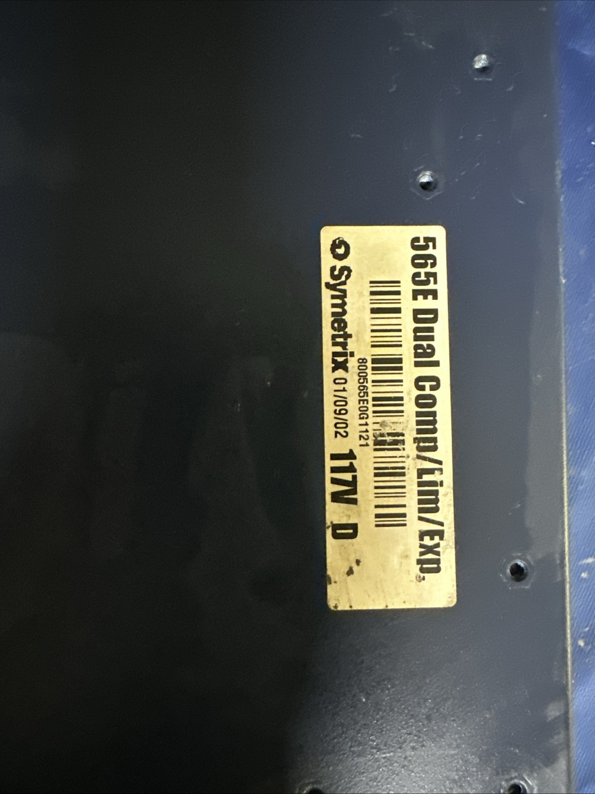 Symetrix 565E Dual Compressor Limiter Expander 1u - Used