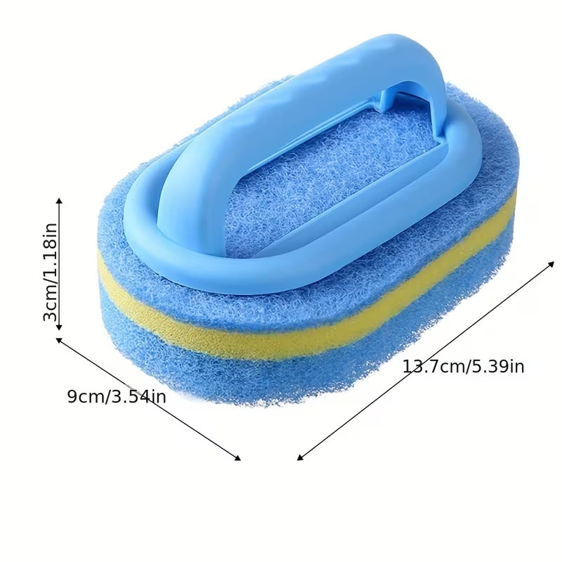 2Pcs Magic Double-Sided Cleaning Sponge Rust Remover Scrub Brush for Kitchen Use