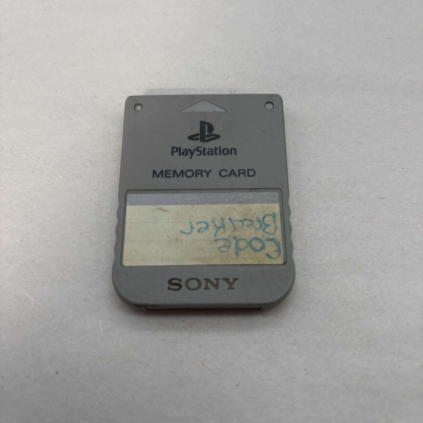 Official Sony PlayStation PS1 Memory Card OEM SCPH-1020 Grey Tested Working