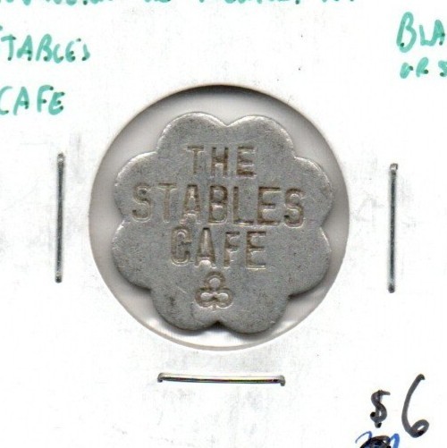 Covington or Newport Kentucky - Stable's Cafe - Blank (or very weak) reverse