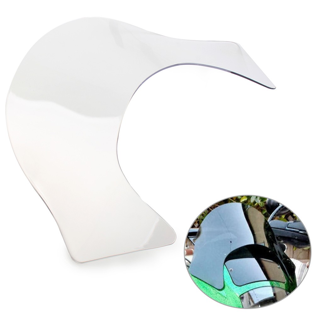 Laminar Lip Windshield Windscreen Shield For Harley Dyna Sportster Softail White