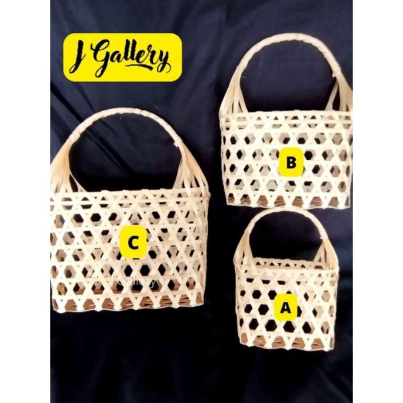 New Woven Bamboo Multi-Purpose Basket Bag Hampers for Parcel Gift Delivery