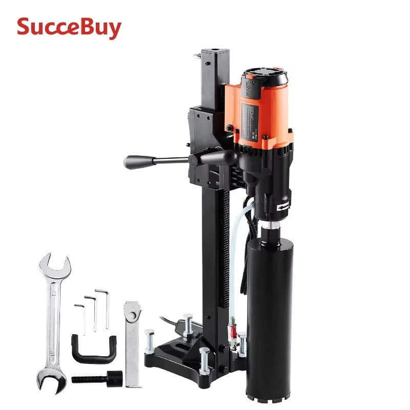 3200W Diamond Core Drill Machine 750RPM Wet Dry Concrete Drilling Rig Stand