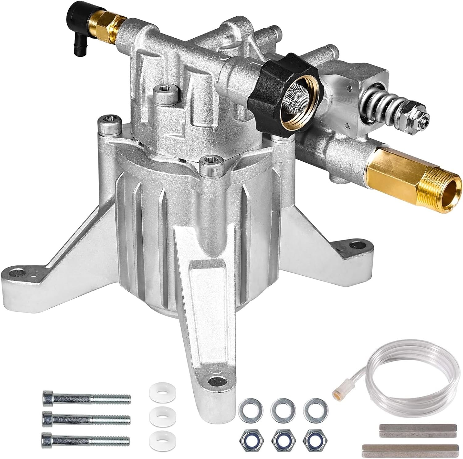 Maintenance-Free 7/8" Shaft Pressure Washer Pump - Rear Inlet 3000 PSI, 2.5 GPM
