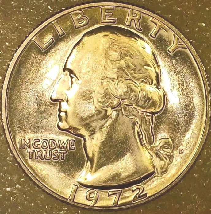 💥 BRILLIANTLY UNCIRCULATED 1972-D WASHINGTON QUARTER