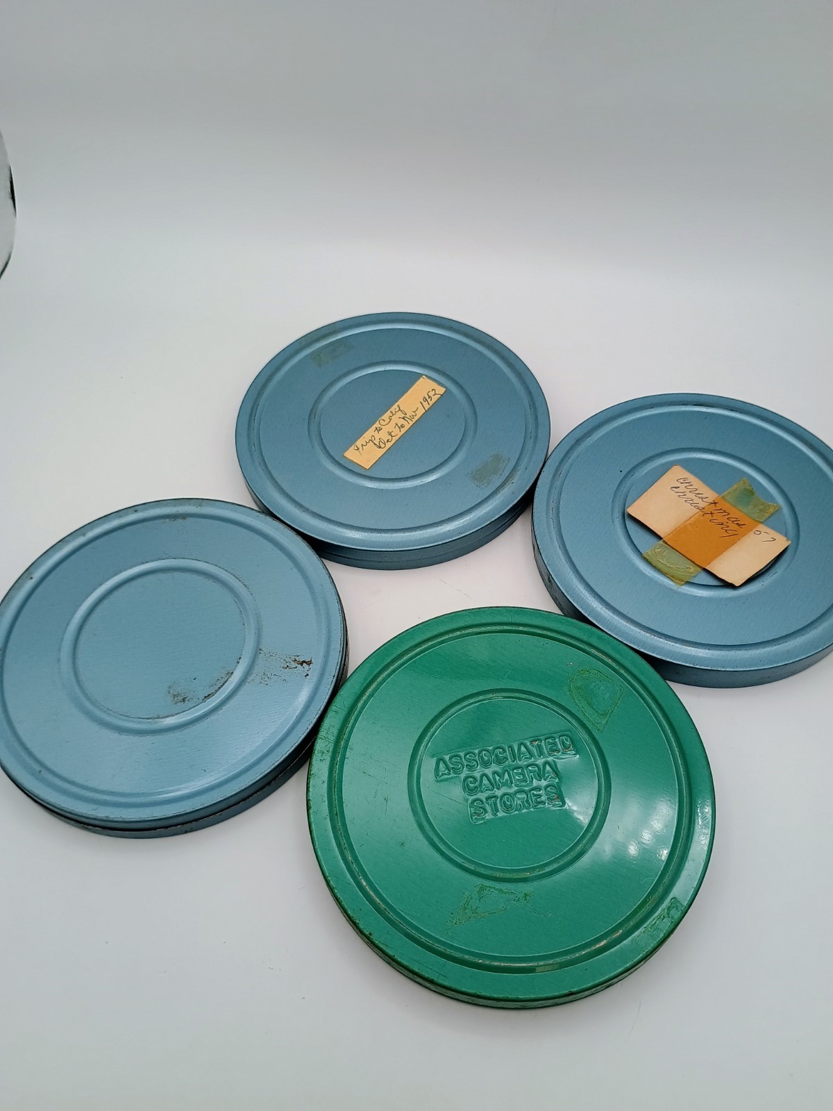 Vintage Film/ Reel With Metal Canister Lot Of 4