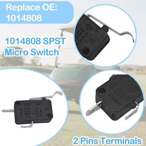 Golf Cart Micro Switch Kit 4Pcs 1014807 & 4Pcs 1014808 for Club Car Golf Cart