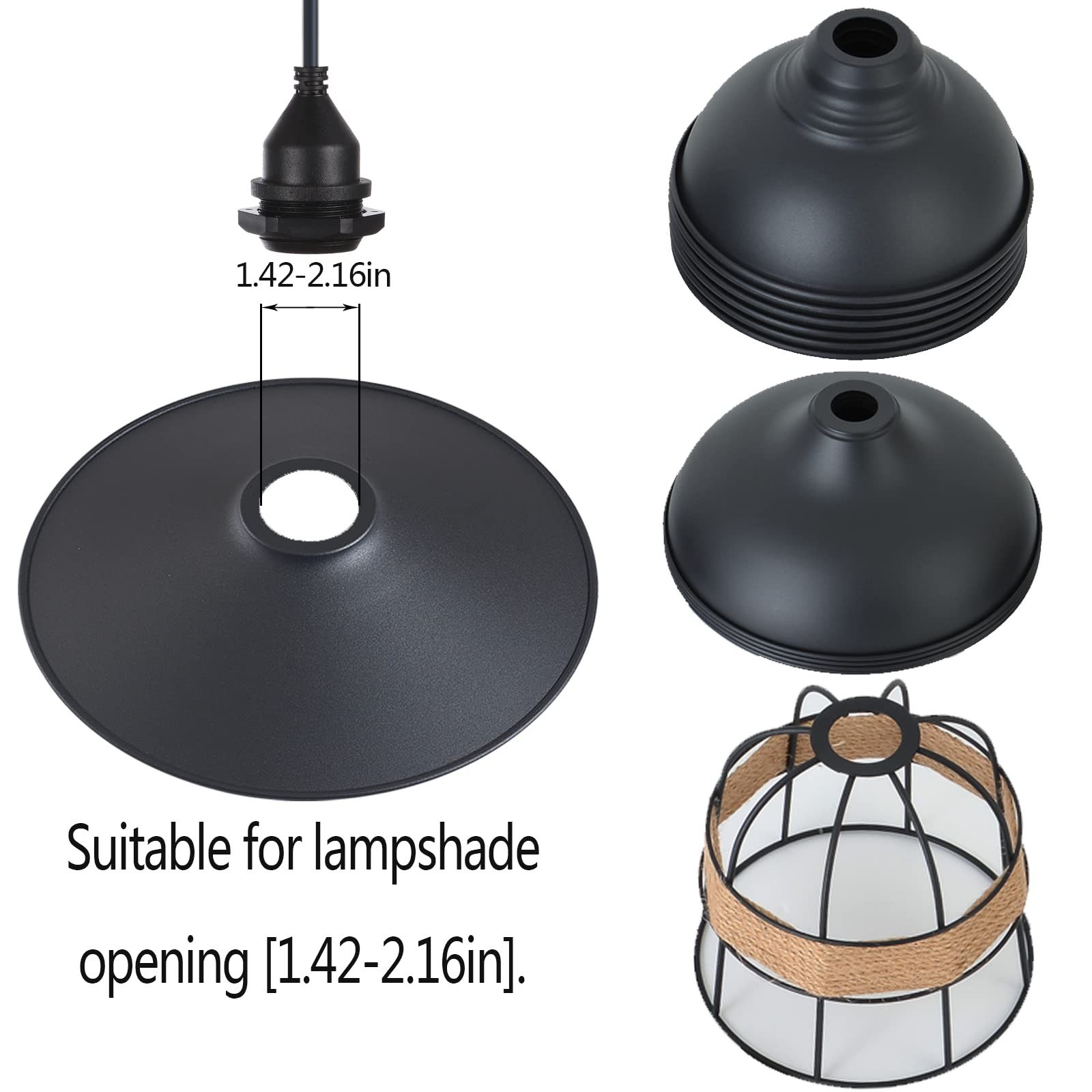 Waterproof Temporary Building Lighting Plug E26 E27 Socket W/Wire 10'