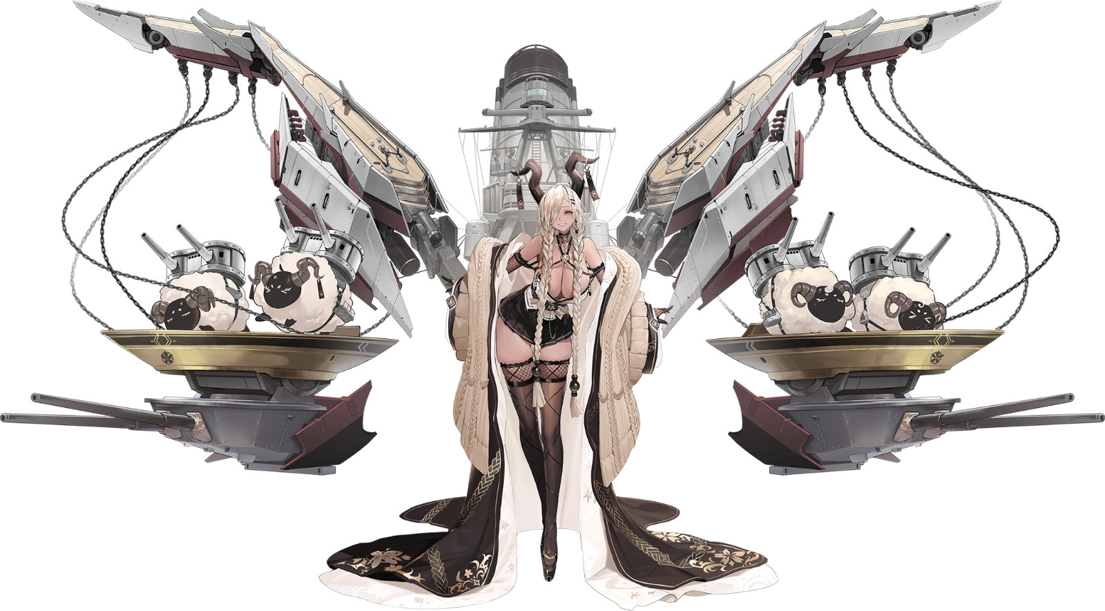Azur Lane Owari Weatherproof Anime Sticker 6" Car Decal
