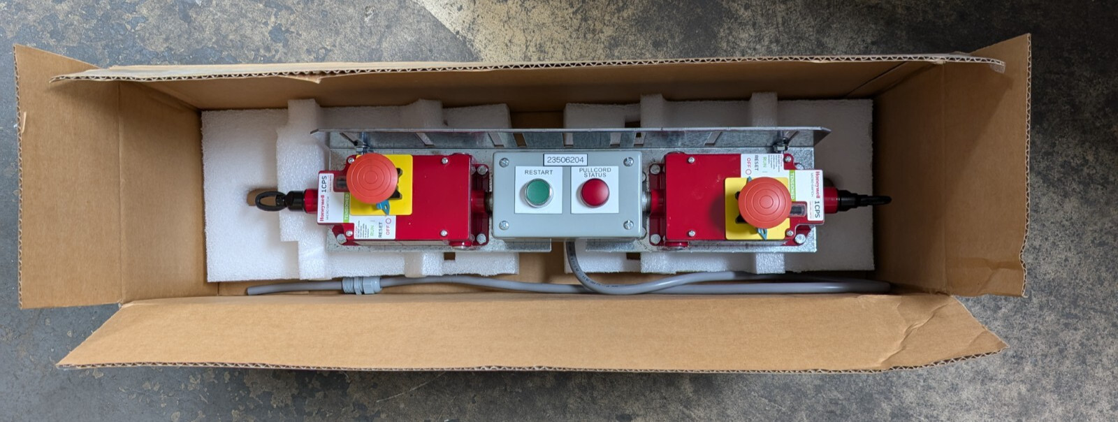 🤪 HONEYWELL DUAL MICROSWITCH CABLE PULL SAFETY SWITCH 23506204 1CPSA2-F03