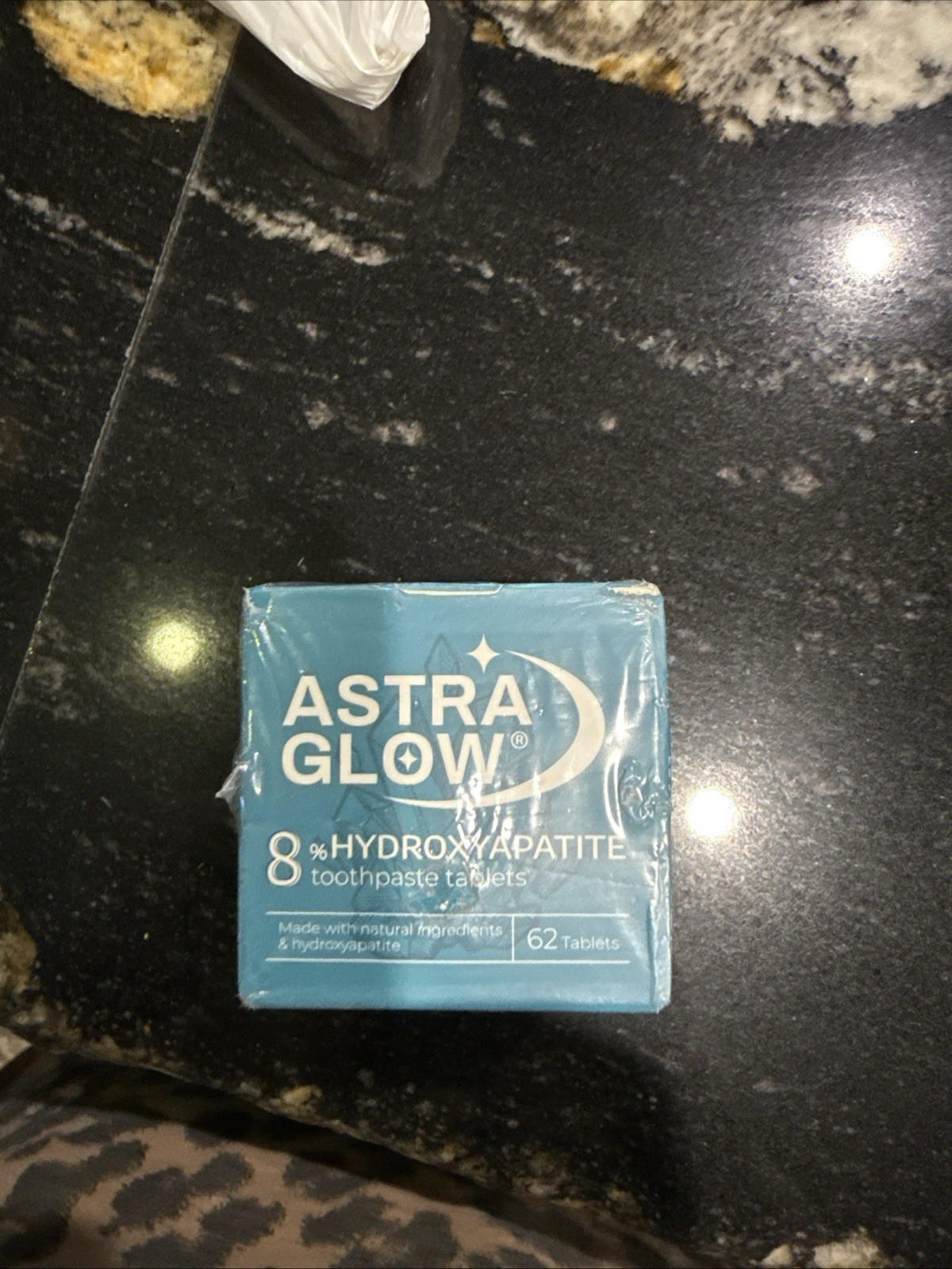 Astra Glow 8% hydroxyapatite toothpaste tablets, New Sealed