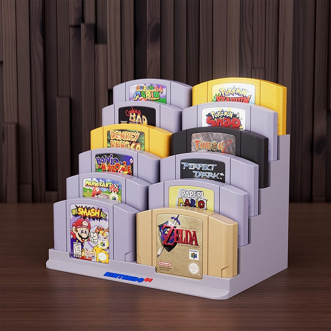 Nintendo 64, N64 Games 12 Cartridge Display Stand