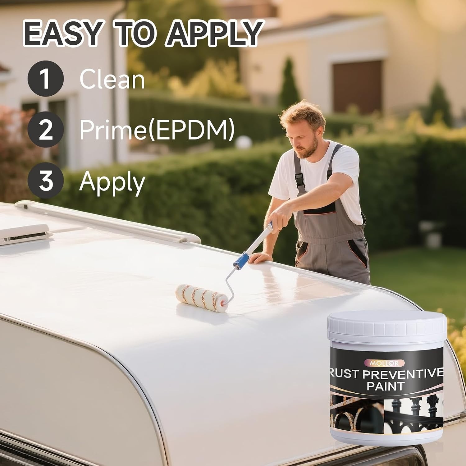 Versatile 2-in-1 Rust Converter & Primer for Metal - 17.5 Oz, Easy Application