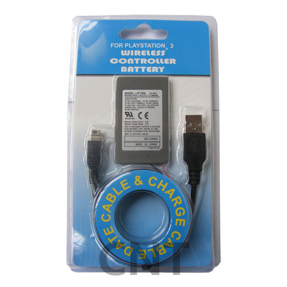 New 1800mAh Rechargeable Battery For Sony Playstation 3 PS3 Wireless Controller
