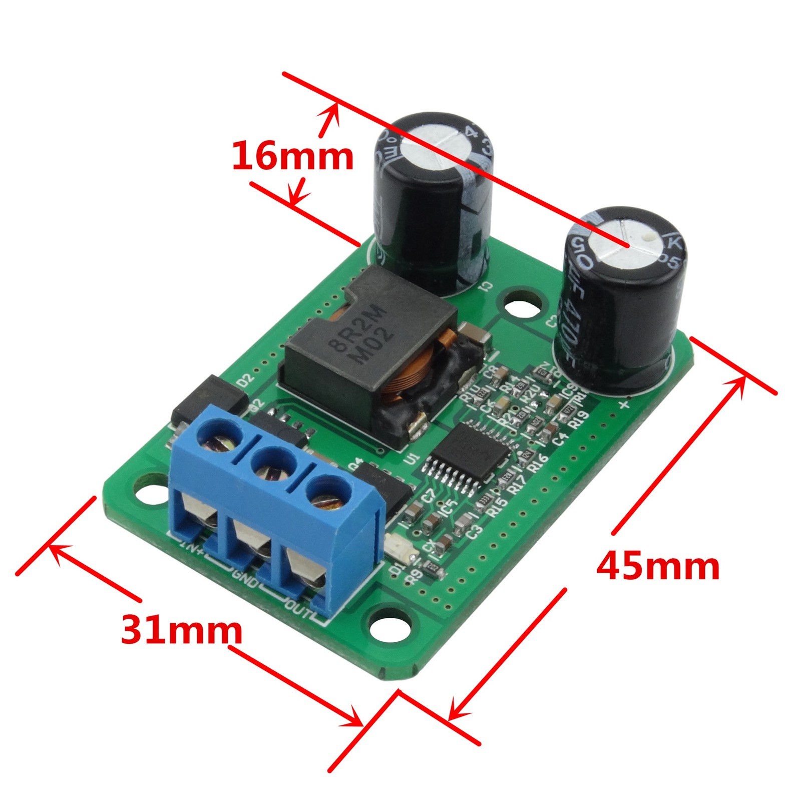 1PCS DC-DC Converter 24V 12V to 5V 5A 25W Step down Power Supply Module