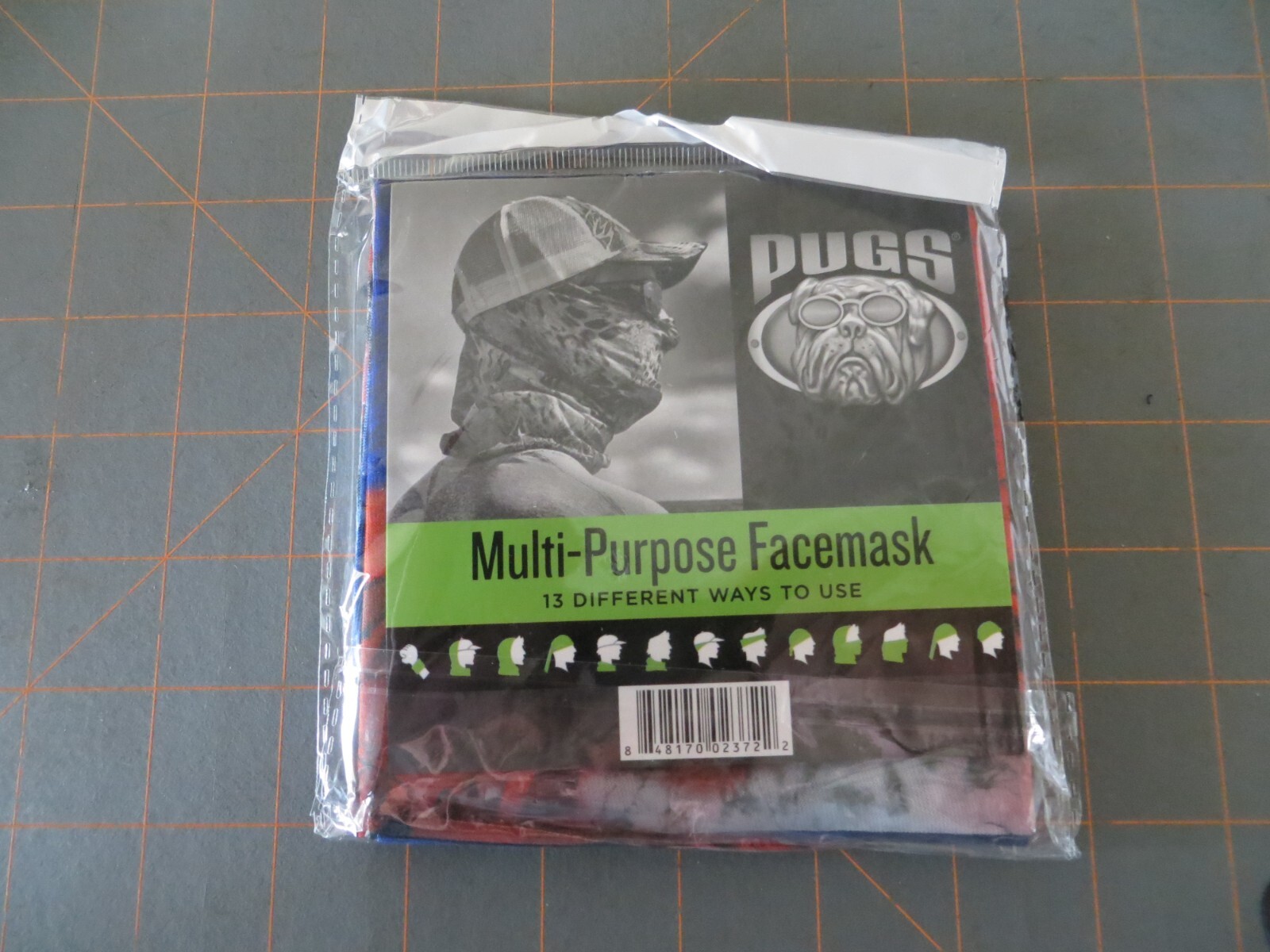 New Pugs Multicolored Multipurpose Facemask Neck Gaiter