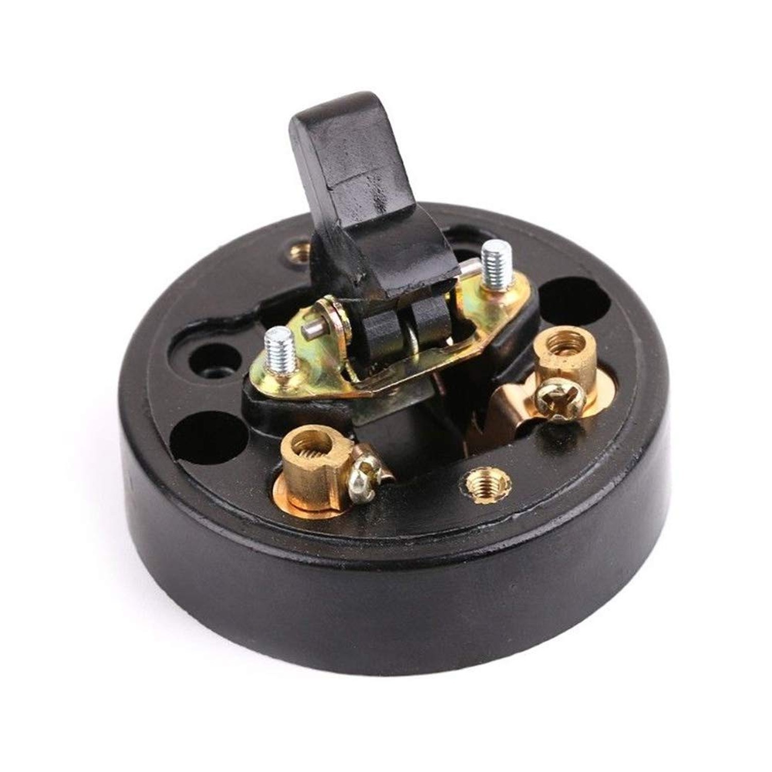 Retro Single Control Switch, Mounted Wall Light Switch, Round Old-Fashioned F...
