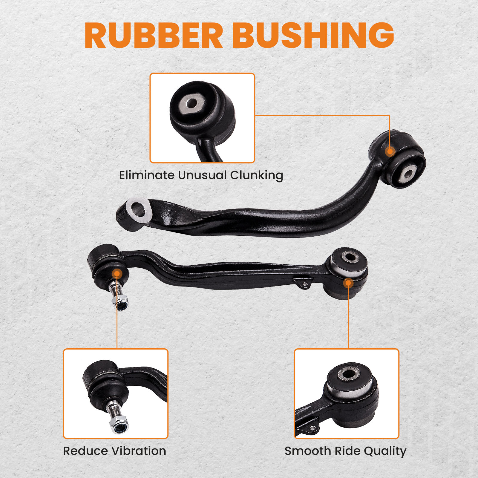 Set of 8 Front Upper Lower Control Arm Ball Joint Sway Bar Link for Land Rover