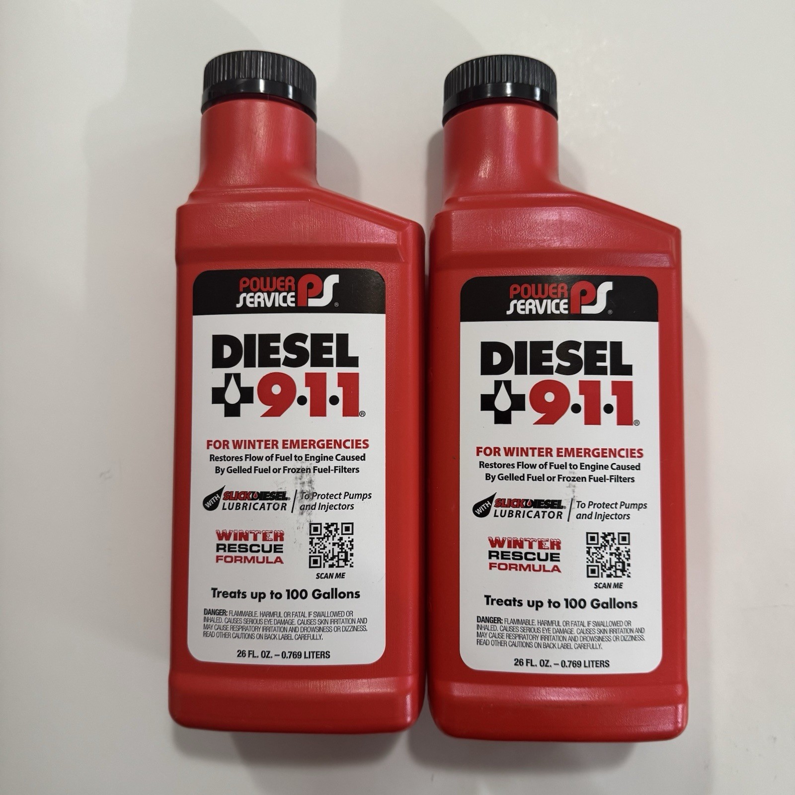 Power Service 26 Oz. Emergency Diesel Anti-Gel PSVC8026-12 Lot Of 2 New