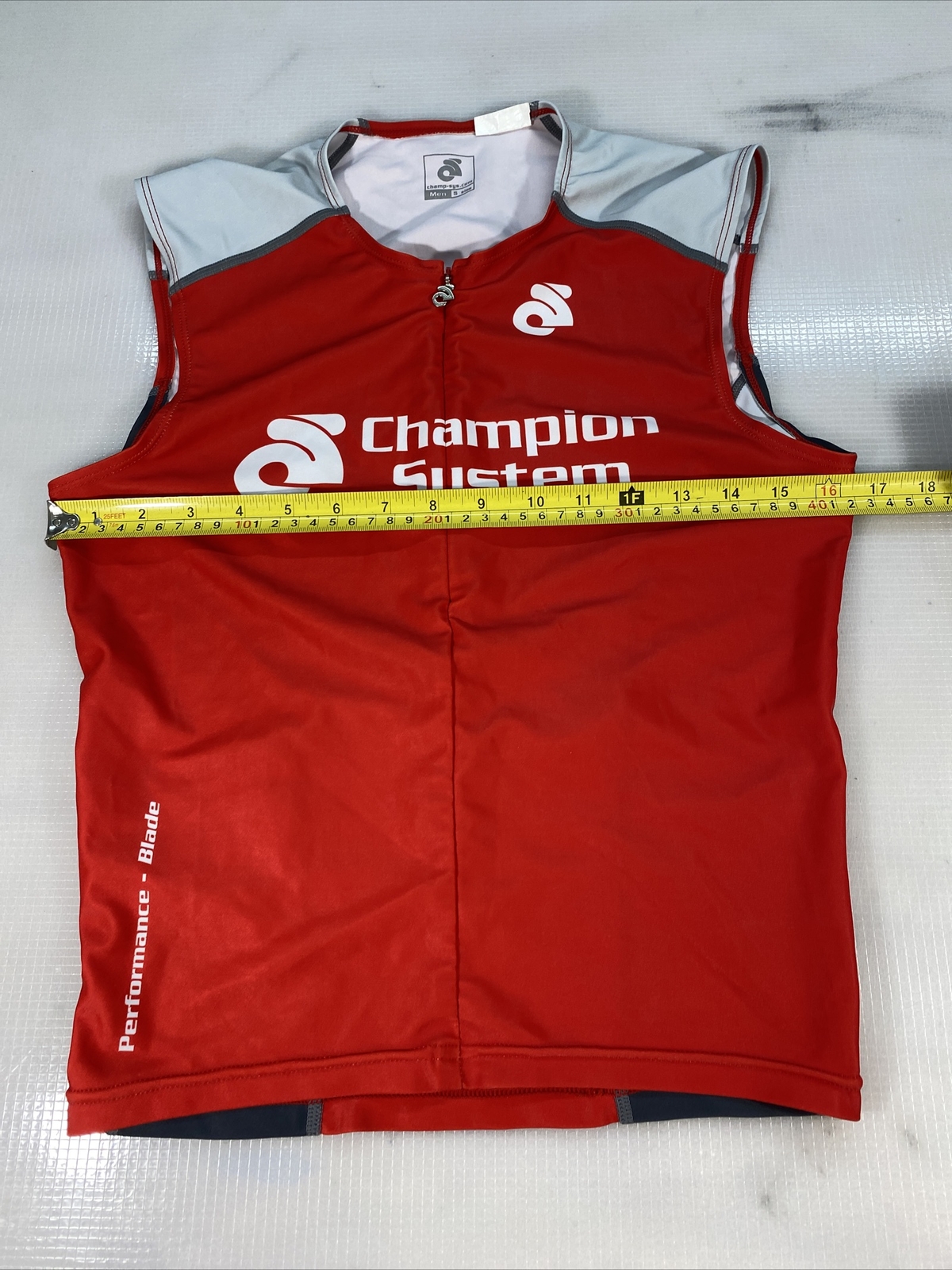 Champion System mens blade tri triathlon top Small S (8284-6)