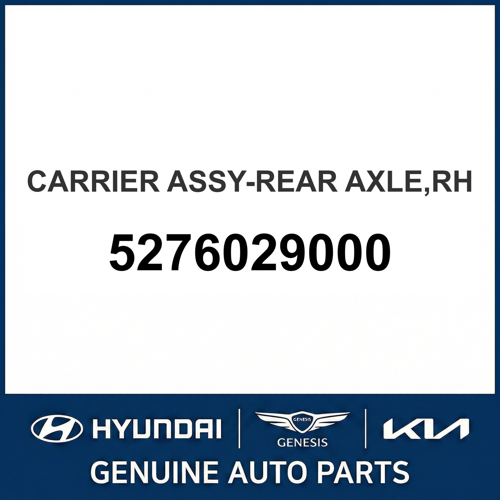 1995-2001 Hyundai Elantra CARRIER ASSY-REAR AXLE Right OEM New 5276029000