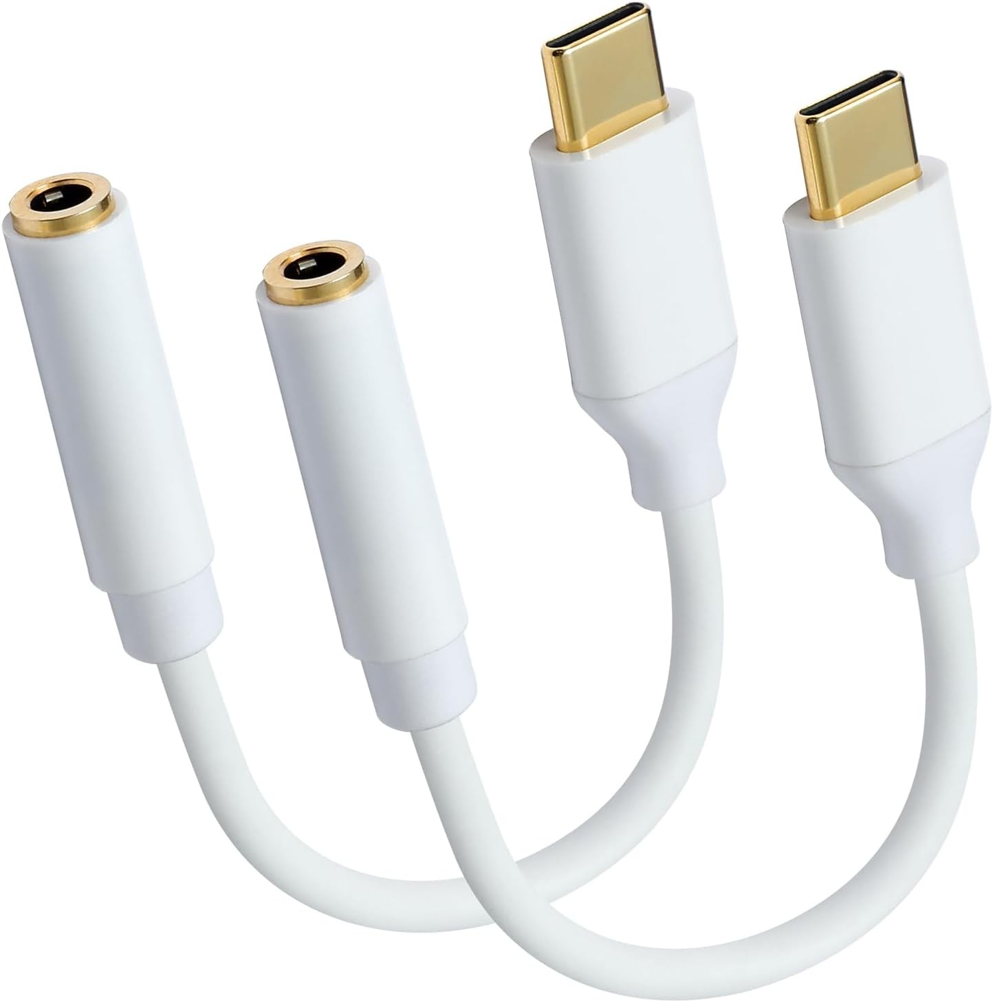 USB C to 3.5mm Female Headphone Jack Adapter,Type C to Aux Audio Dongle Cable Co
