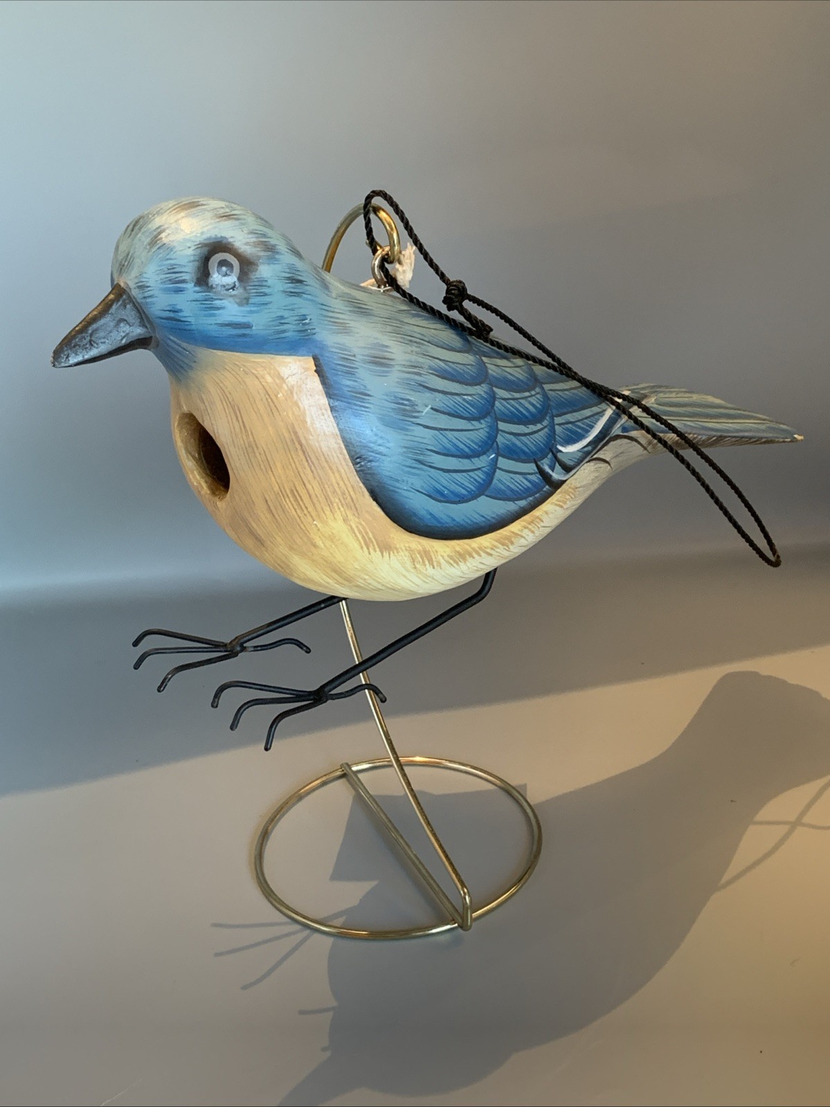 Bobbo Hand Carved Bird Birdhouse