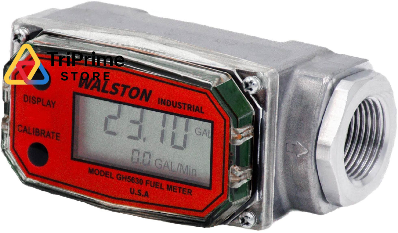 WALSTON INDUSTRIAL GH-5630 Digital Fuel Meter 3/4 Inch, Diesel Meter,...
