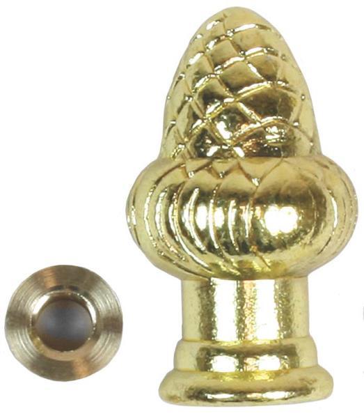 NEW JANDORF 60104 BRASS FINISH LAMP ACORN KNOB FINIAL PART SALE 3404001