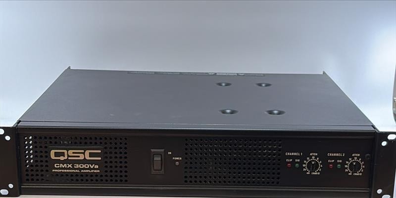 QSC CMX 300Va Professional 2-Channel Power Amplifier Rack Mount Tested (12 Left)