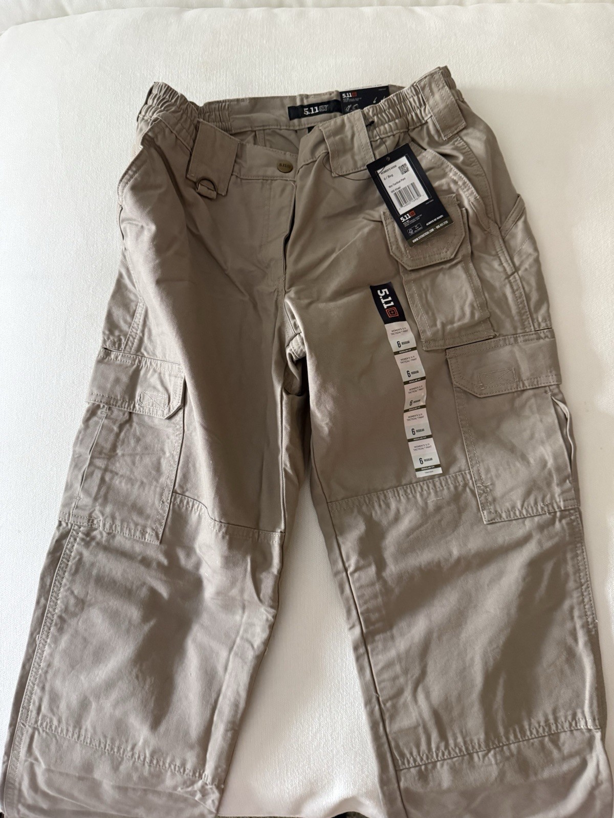 5.11 Tactical Women’s Tactical Pants Size 6 Regular Khaki Cotton Blend 64358