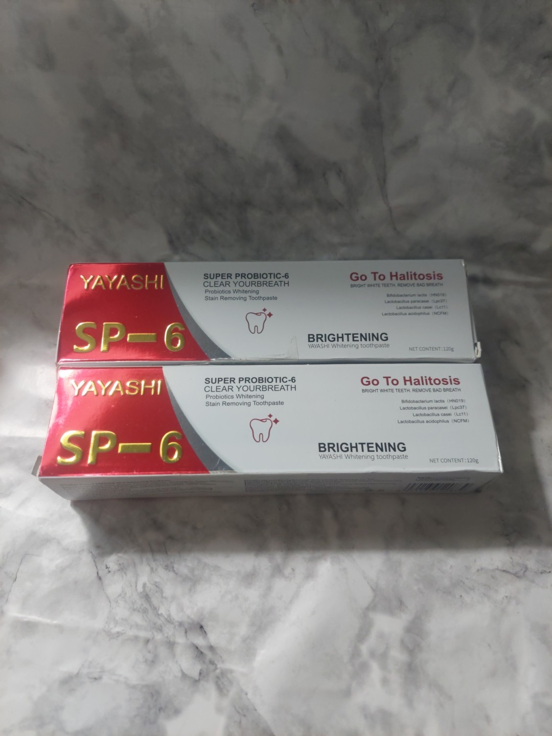 (Lot Of 2) YAYASHI SP-6 Ultra Probiotics Whitening Toothpastes Oral PH Balance