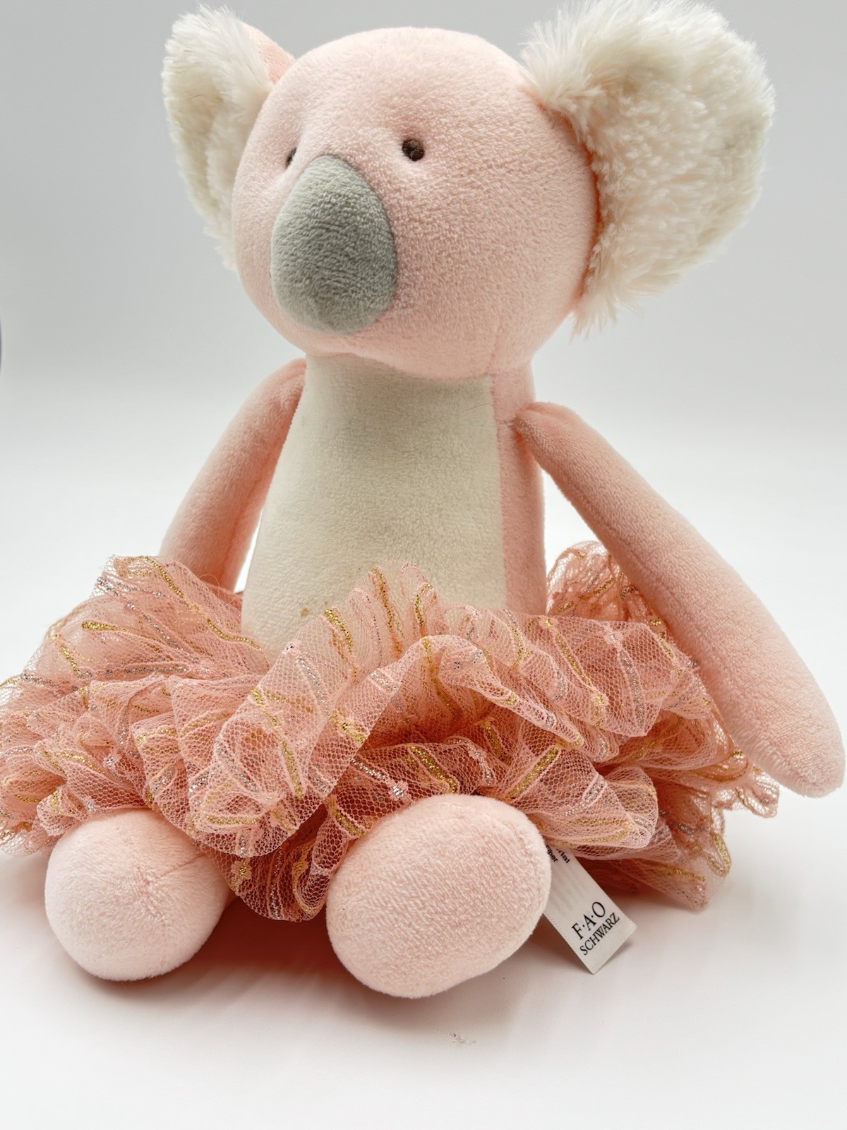 FAO Schwarz Pink Koala Plush Ballerina Tutu Stuffed Animal Soft Toy 2020