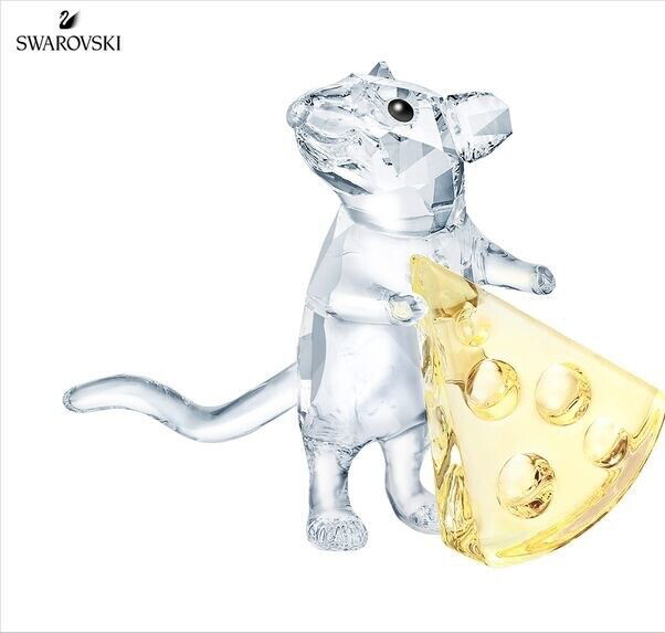 Swarovski Mouse with Cheese MIB #5464939/5732924