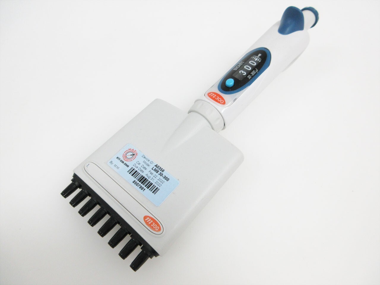 BIOHIT m300 30 - 300 uL 8 CHANNEL M300/8 PIPETTE PIPET ~ MLINE 725140
