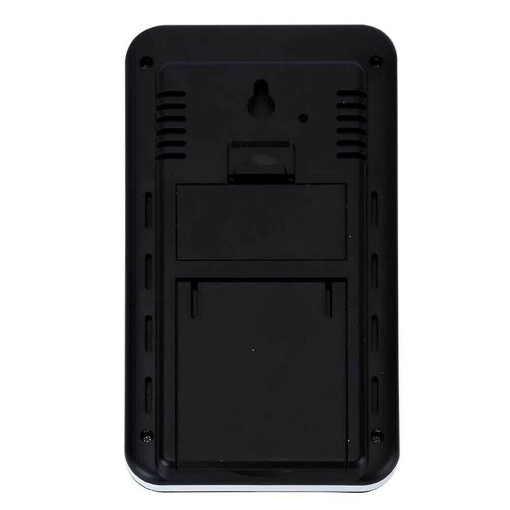 Digital Thermometer Clock Indoor/OutdoorTemperature Wireless Transmitter Meter
