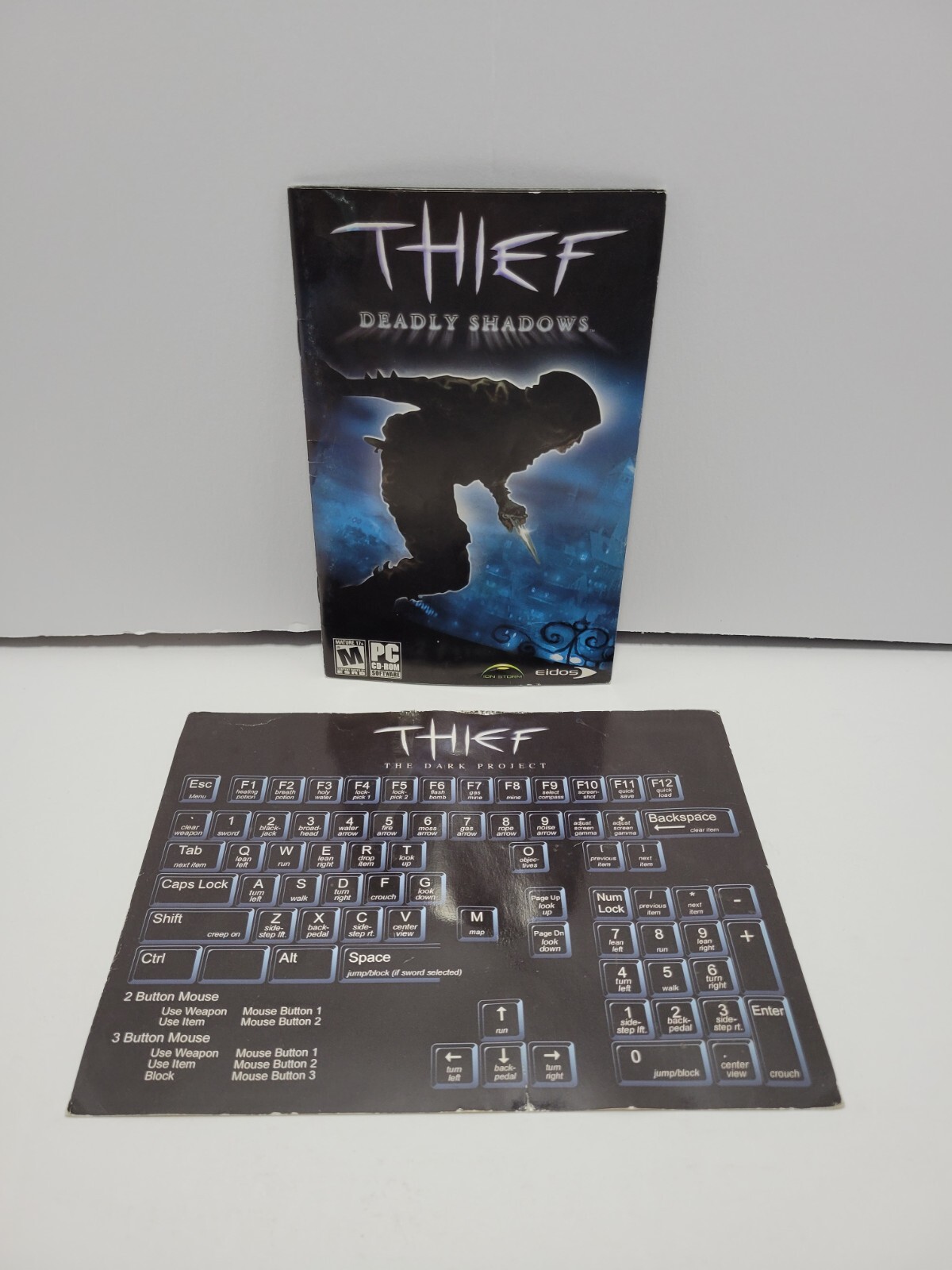 Thief Deadly Shadows Manual & Keyboard Insert Windows PC