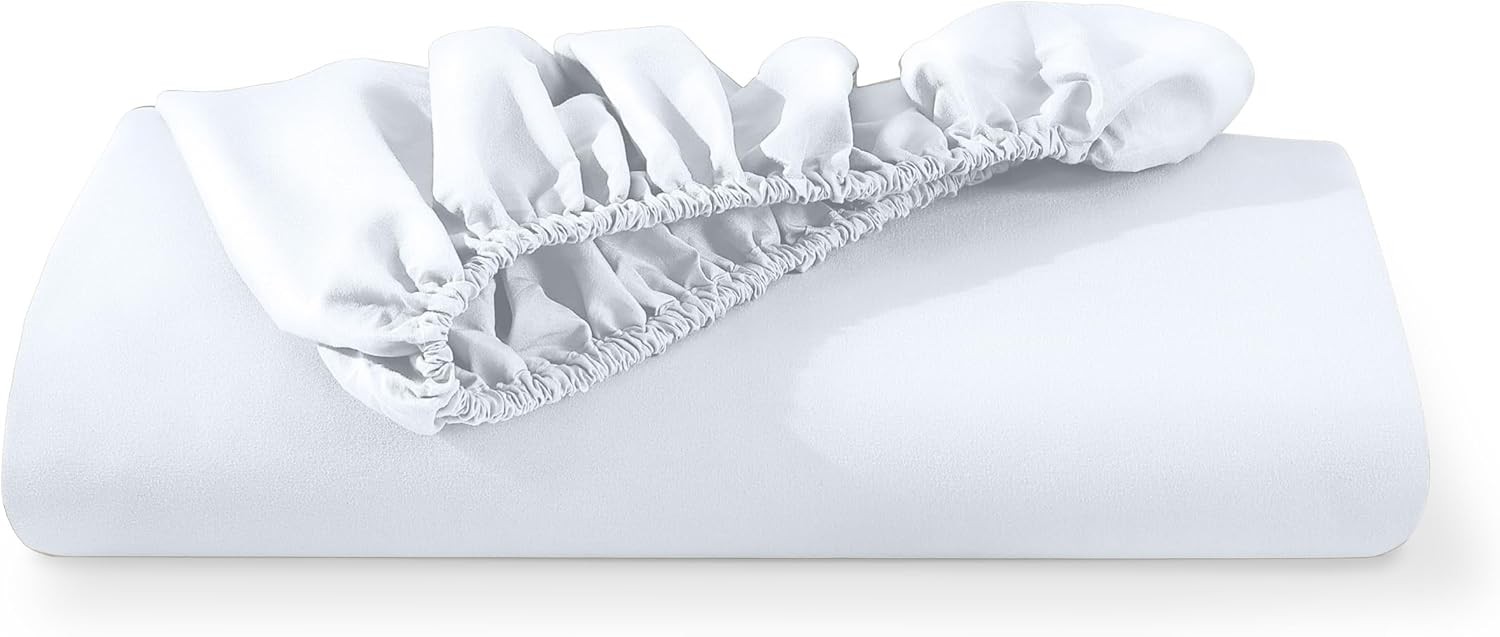 Fitted Bottom Sheet Queen Size - Premium 1800 Microfiber - Ultra-Soft Hotel