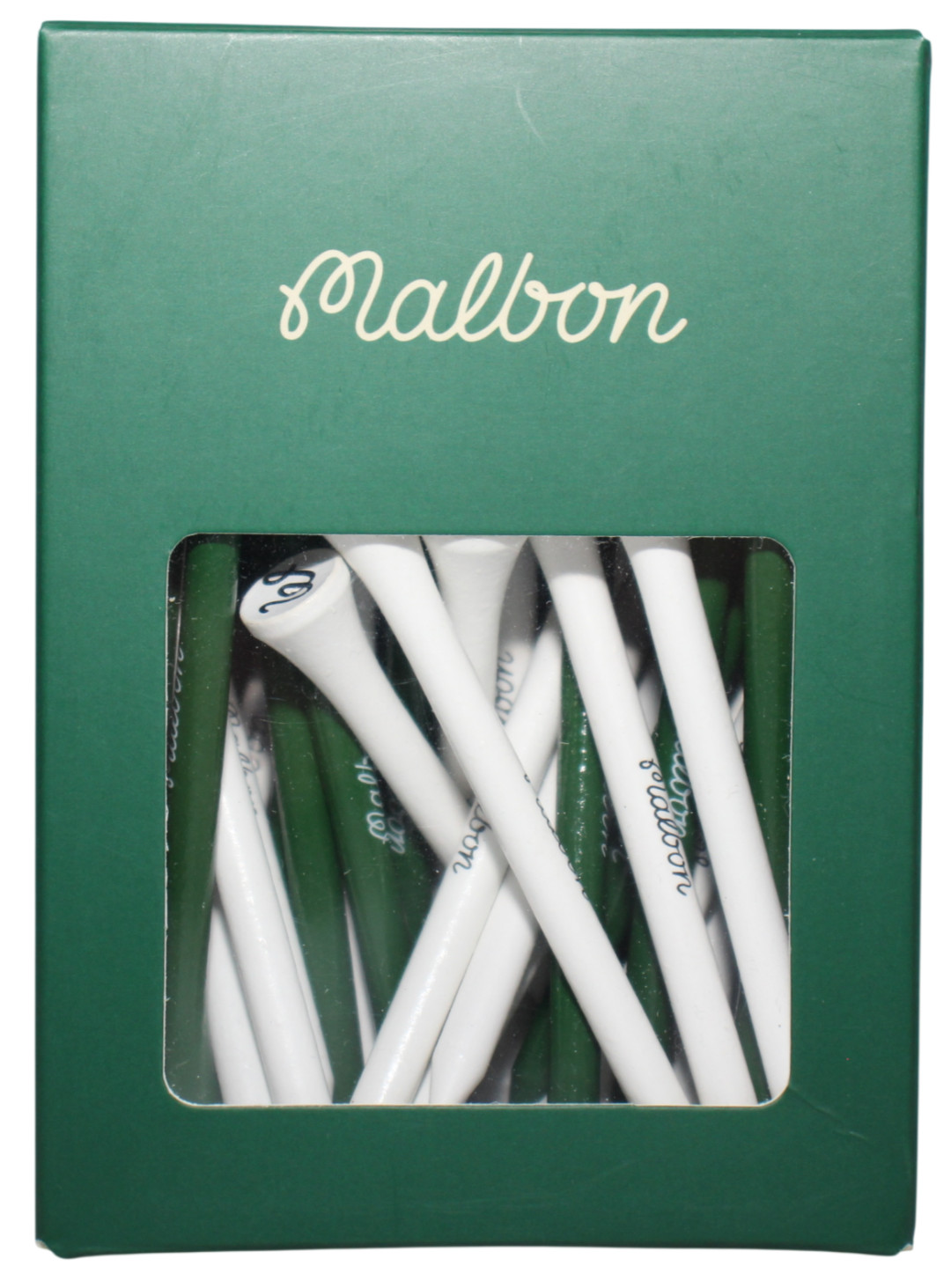 Malbon Golf Tee Pack White Green - 50 Pieces