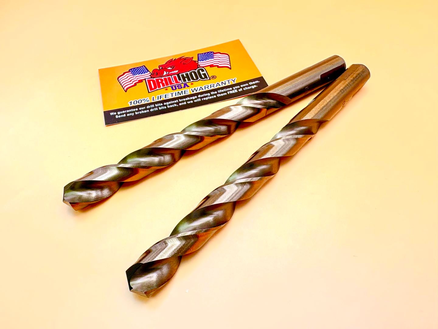 1/2" Drill Bit 1/2 Bit Cobalt M42 HSSCO Drill Hog® Lifetime Warranty 2 Pack