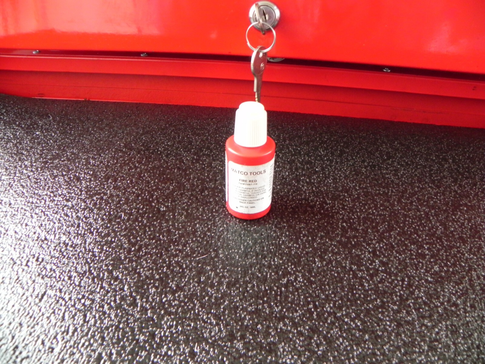 Matco Tools 4 Drawer Heavy Duty Flip Top Chest Fire Red 2 Keys (Super Rare)